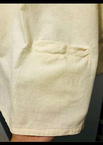 Bej Kadın Salaş Uzun Kollu Tunik - Görsel 4