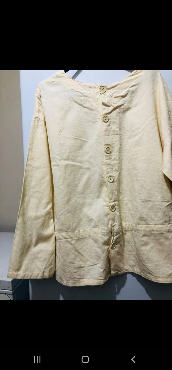 Bej Kadın Salaş Uzun Kollu Tunik - Görsel 3