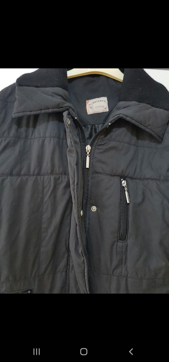 Siyah Fermuarlı Midi Kadın Mont - Görsel 4