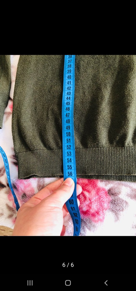 Kadın Haki Triko Kazak - Görsel 5