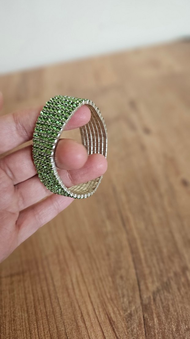 Yeşil taşlı Bileklik - Görsel 3