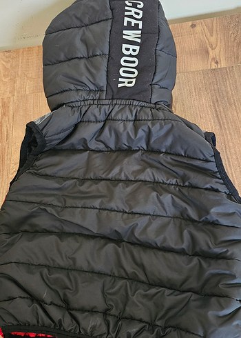 Kırmızı Erkek Çocuk Şişme Yelek Kapüşonlu - Görsel 3