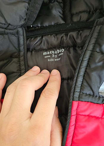 Kırmızı Erkek Çocuk Şişme Yelek Kapüşonlu - Görsel 7