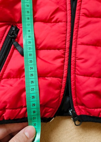 Kırmızı Erkek Çocuk Şişme Yelek Kapüşonlu - Görsel 5