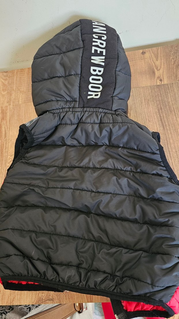 Kırmızı Erkek Çocuk Şişme Yelek Kapüşonlu - Görsel 3