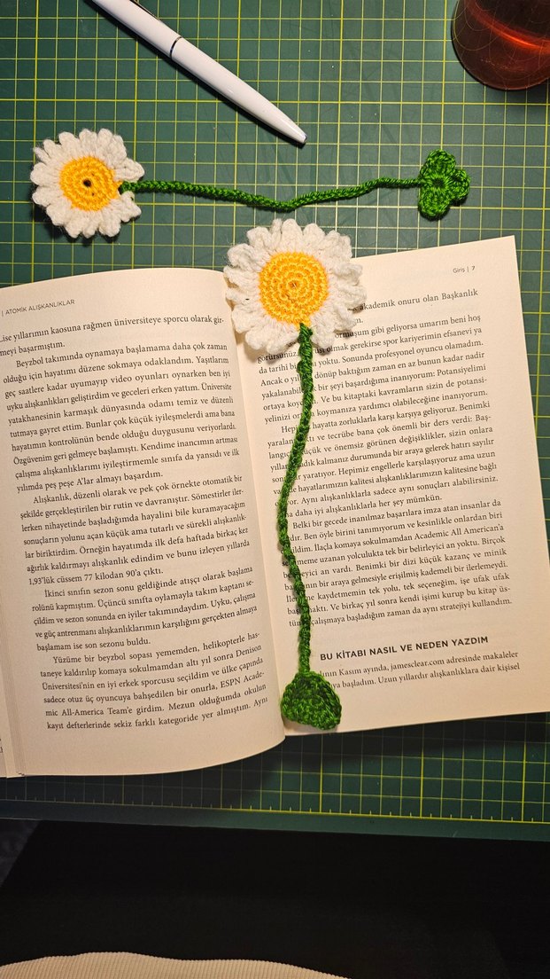 Örme kitap ayracı - Görsel 4