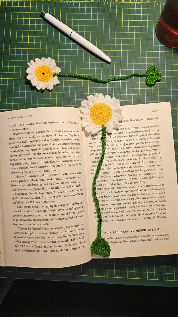 Örme kitap ayracı - Görsel 3