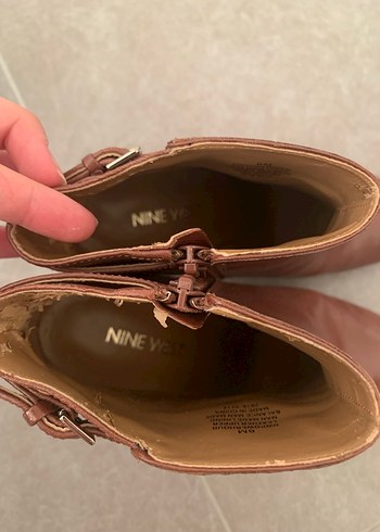 Nine West Nine West kahverengi deri bot
