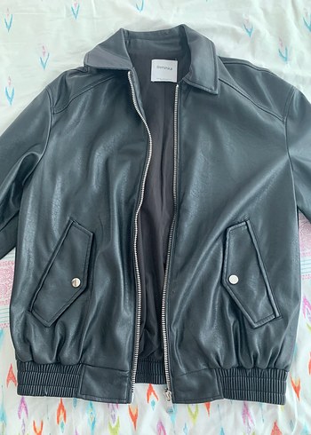 Bershka oversize deri ceket