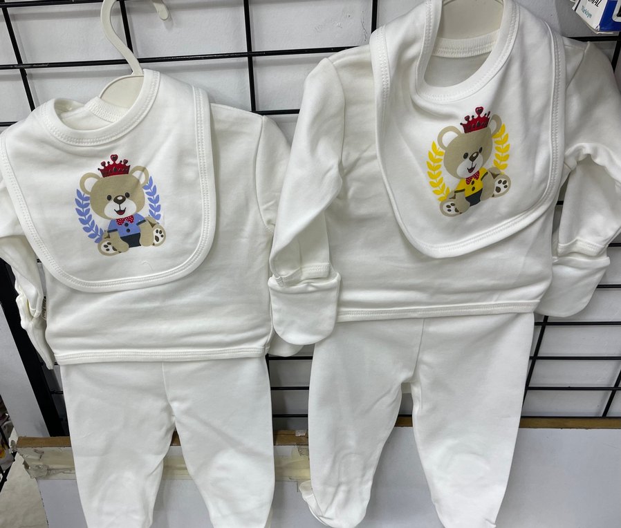Hastene çıkışı 5 li takım kız erkek bebek - Görsel 3