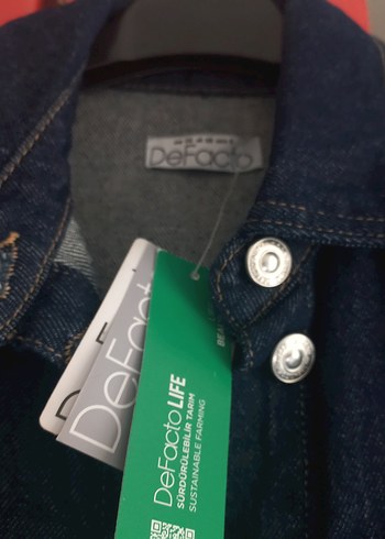 DeFacto Kadın Lacivert Düğmeli Denim Elbise - Görsel 3