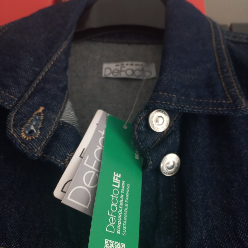 DeFacto Kadın Lacivert Düğmeli Denim Elbise - Görsel 3