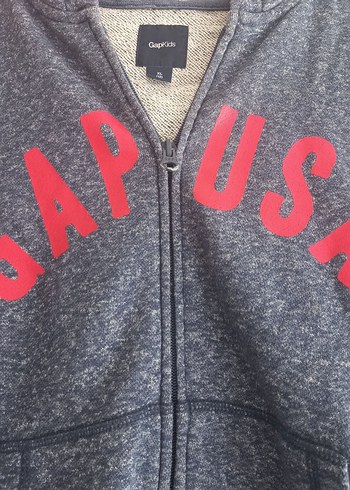 Gri Kapüşonlu Çocuk Sweatshirt Ama S de olur - Görsel 2