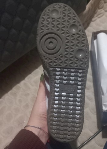 Kalp Desenli Pembe Beyaz Adidas Samba Spor Ayakkabı - Görsel 4