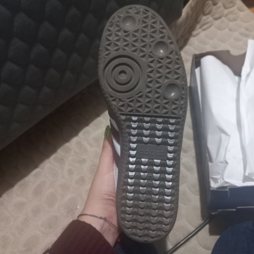 Kalp Desenli Pembe Beyaz Adidas Samba Spor Ayakkabı - Görsel 4