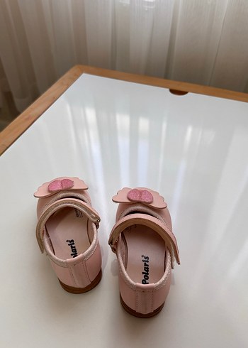 Kız Çocuk Pembe Tokalı Babet Ayakkabı - Görsel 3