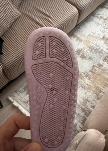 Kız Çocuk Kahverengi Yılan Desenli Sıcak Terlik - Görsel 2