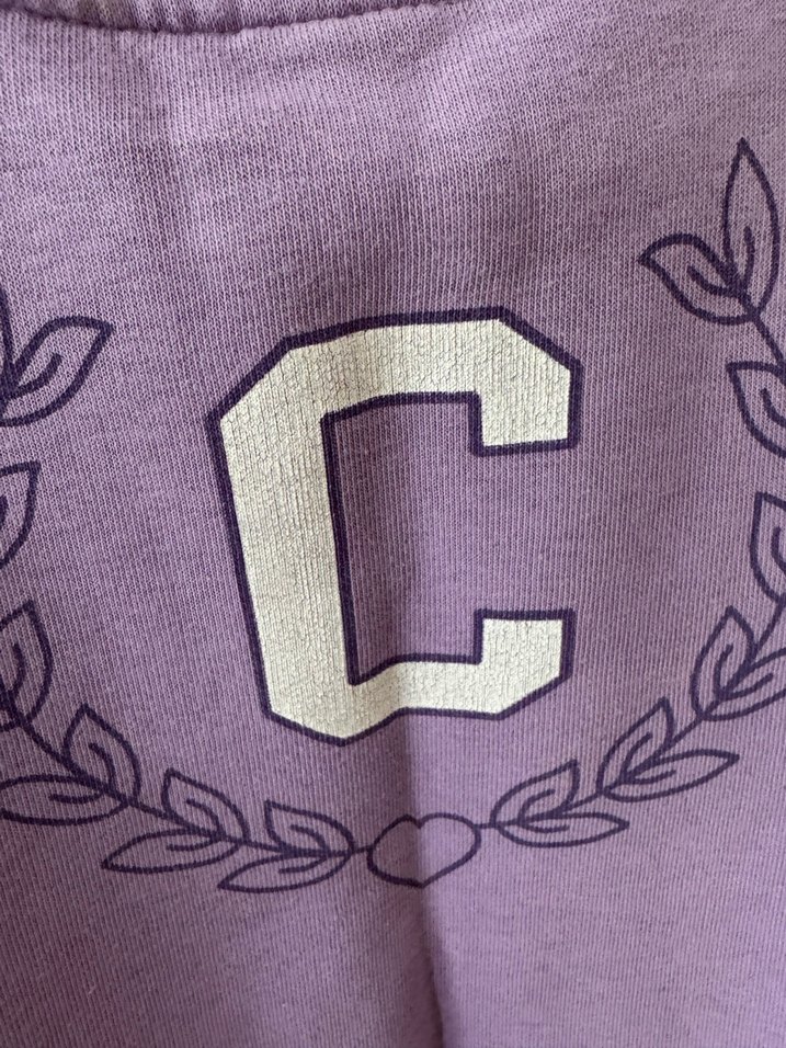 Mor Baskılı Fermuarlı Kız Çocuk Ceket - Görsel 3