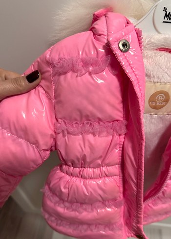 Bg store kız bebek pembe mont - Görsel 5