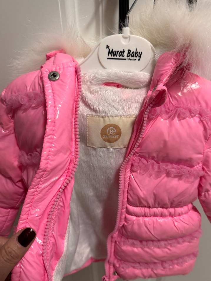 Bg store kız bebek pembe mont - Görsel 2