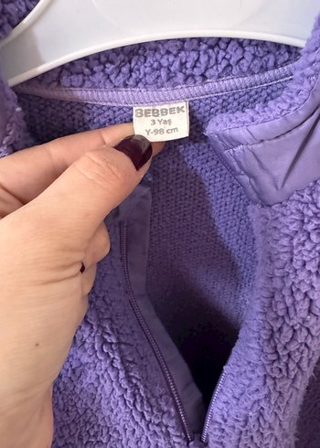Kız Çocuk Mor Triko Sweatshirt - Görsel 3