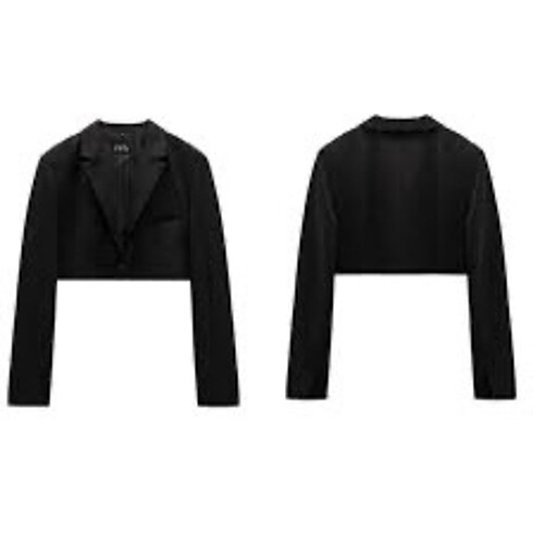 Zara crop blazer