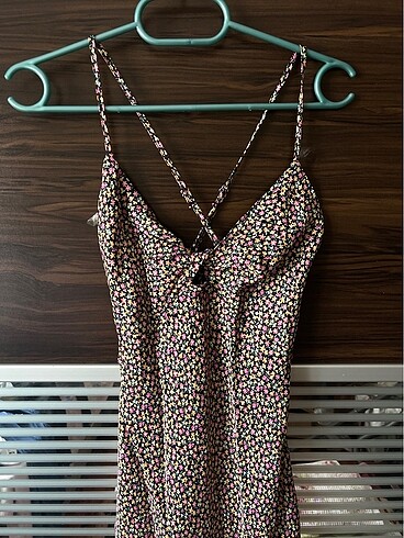 xs Beden Bershka saten elbise
