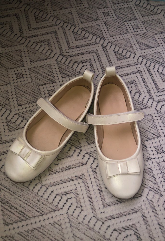 Kız Çocuk Beyaz Tokalı Babet - Görsel 3