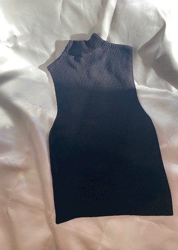 Siyah Yarım Balıkçı Yaka bluz - Görsel 2