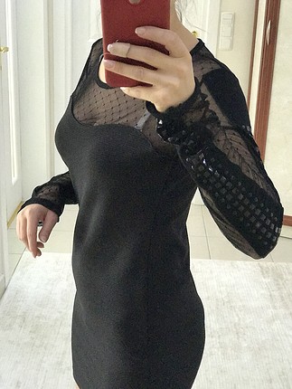 s Beden siyah Renk Siyah mini elbise