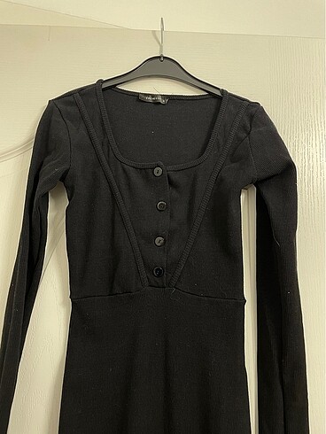 Trendyol & Milla Siyah likralı triko elbise