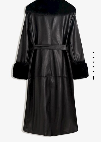 Bershka kürklü deri kaban - Görsel 3