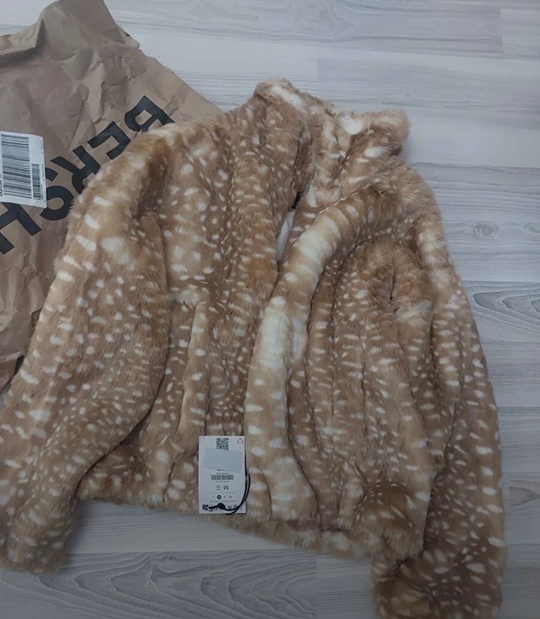 Bershka suni kürk ceket - Görsel 2