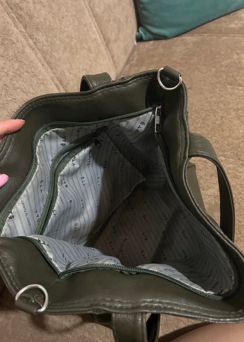 Kahverengi Minimalist Deri Kadın Çanta - Görsel 4