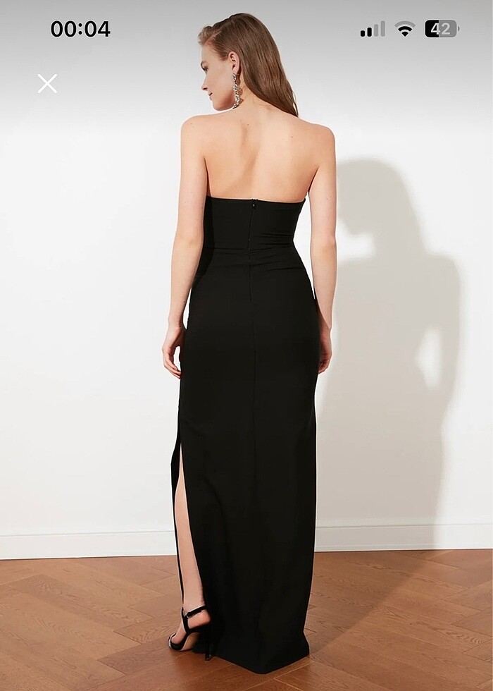 SİYAH ABİYE ELBİSE - Görsel 2