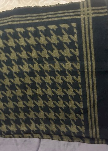 Zara Haki Desenli Şal Zara