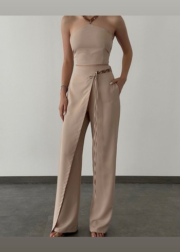 Bej Zincir Detaylı Kadın Body Chain - Görsel 2