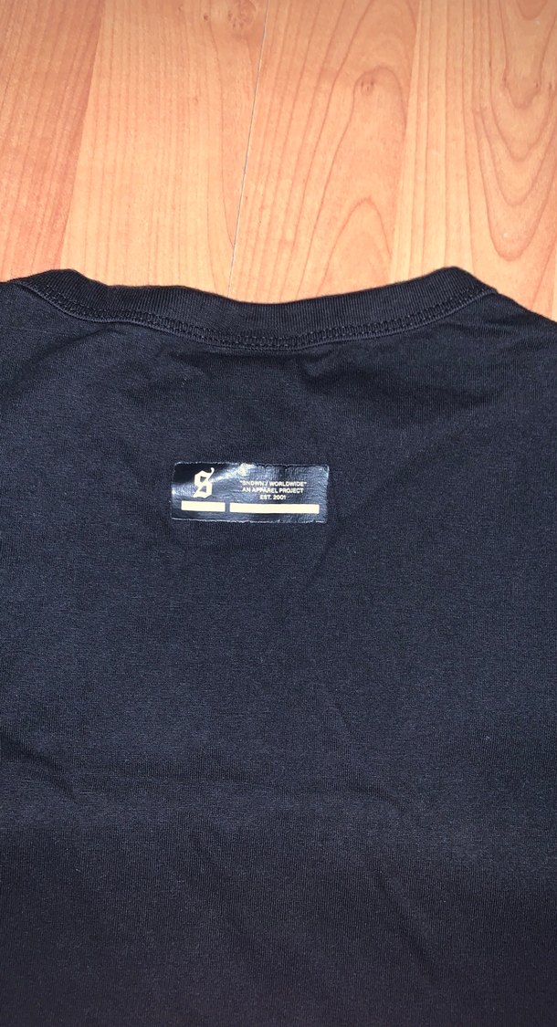 Erkek Bershka  Siyah Kolsuz Basic T-shirt - Görsel 3