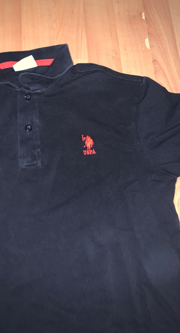 Erkek Siyah Kısa Kollu Polo Tişört - Görsel 2