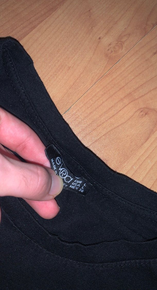 Siyah Baskılı Erkek Biker Tişört - Görsel 2