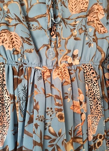 38 Beden Tunik elbise leopar
