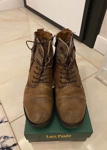 Kahverengi Deri Tokalı Erkek Bot - Görsel 3