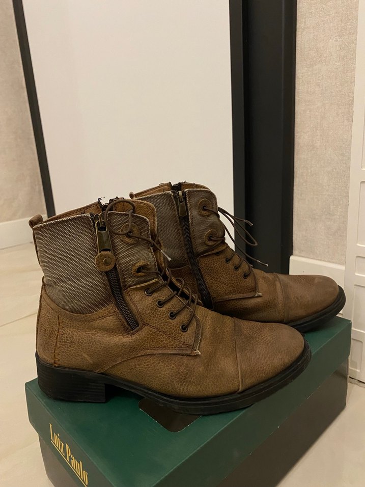 Kahverengi Deri Tokalı Erkek Bot - Görsel 2