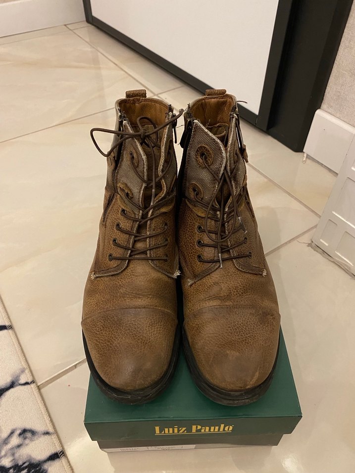 Kahverengi Deri Tokalı Erkek Bot - Görsel 3