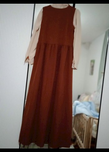 Kahverengi Deri Kemerli Uzun jile - Görsel 9