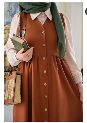 Kahverengi Deri Kemerli Uzun jile - Görsel 3