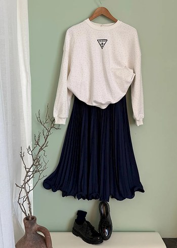 altı volanlı pliseli etek - Görsel 6