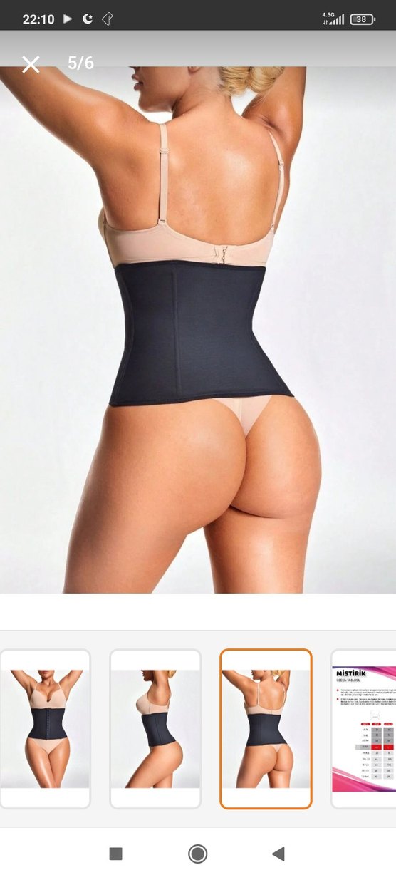 Siyah Midi karın düzleyici bel şekillendirici Korse - Görsel 5