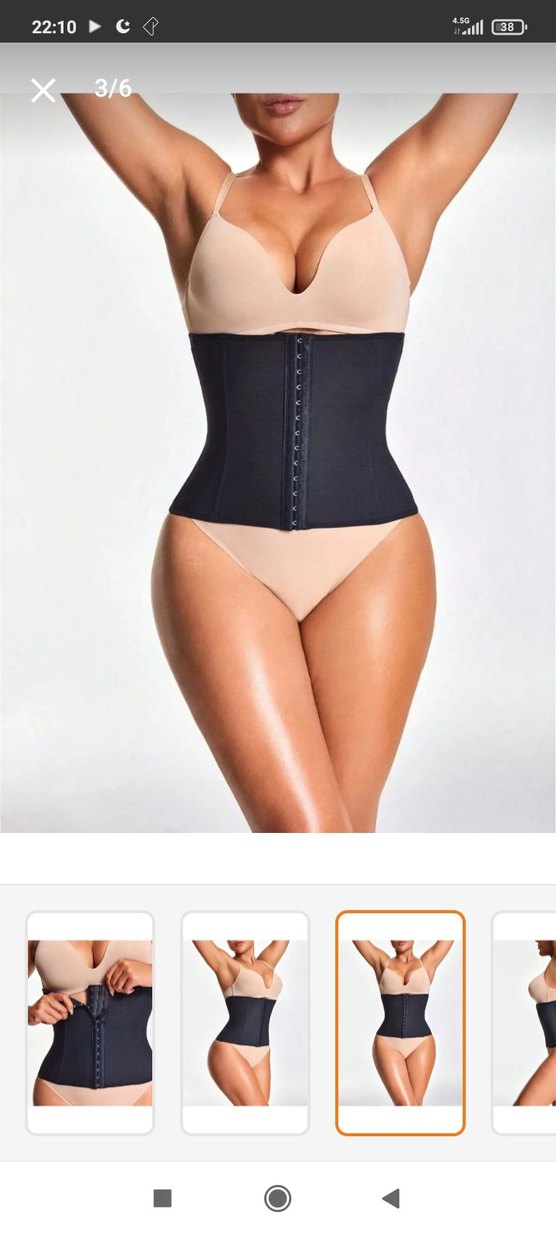Siyah Midi karın düzleyici bel şekillendirici Korse - Görsel 3