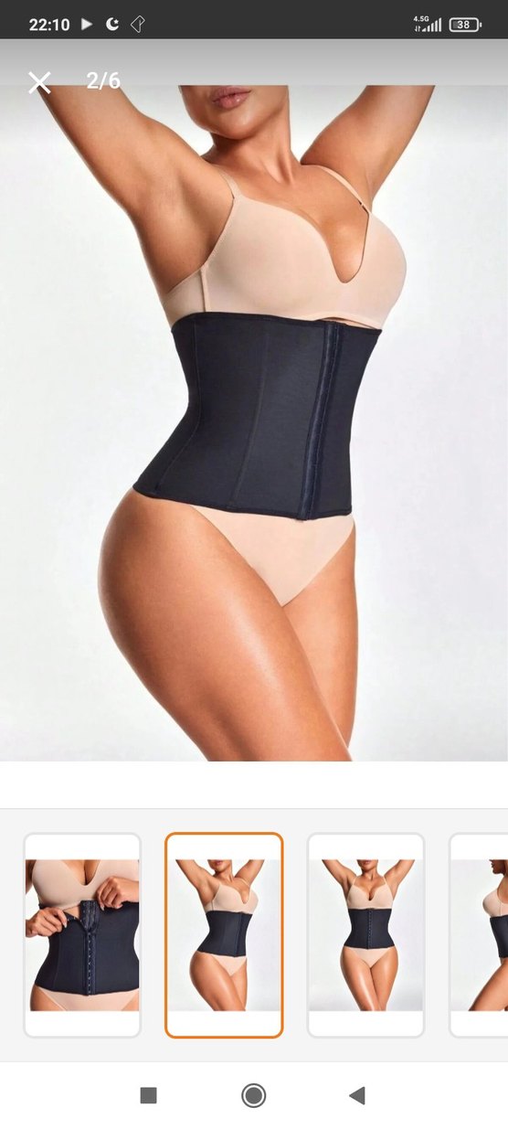 Siyah Midi karın düzleyici bel şekillendirici Korse - Görsel 2